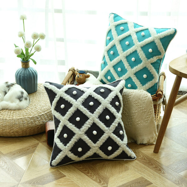 Creative Home Ball Pillow Tufted Moroccan Pillow Elegant Cushion Pillow Case - Image 3