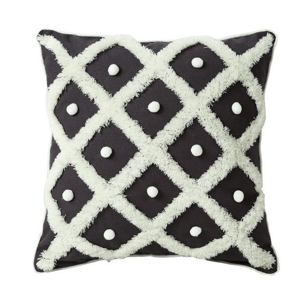 Creative Home Ball Pillow Tufted Moroccan Pillow Elegant Cushion Pillow Case - Image 5