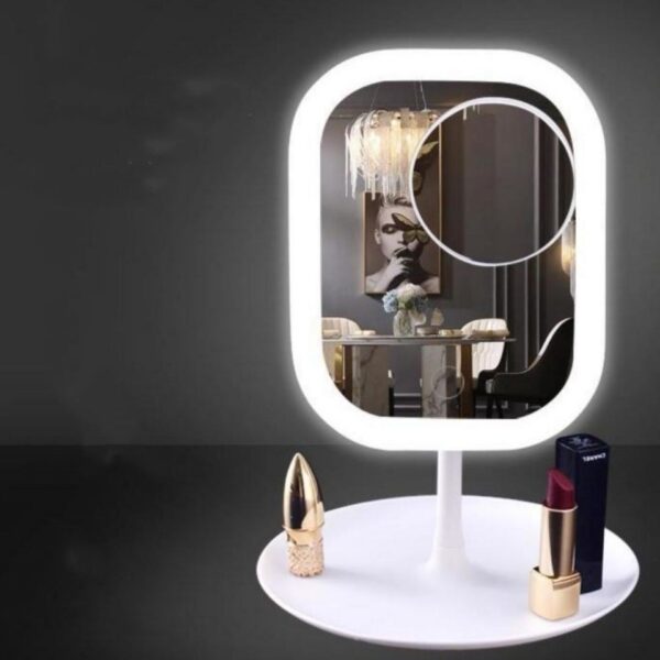 Desktop Mirror Dressing Mirror With Light Bulb Fill Light Beauty Makeup - Image 4