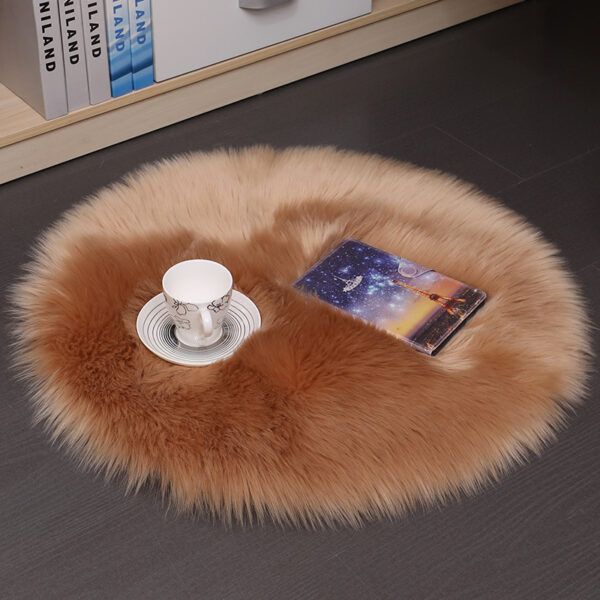 Hair Plush Carpet Floor Mats Household Floor Mats  Wool Round Bedroom Carpets - Image 9