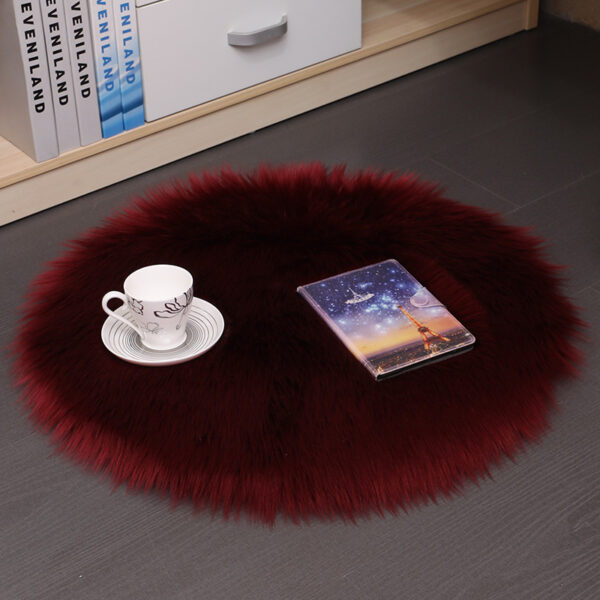 Hair Plush Carpet Floor Mats Household Floor Mats  Wool Round Bedroom Carpets - Image 4