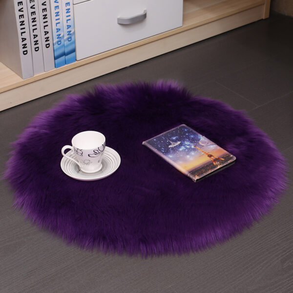 Hair Plush Carpet Floor Mats Household Floor Mats  Wool Round Bedroom Carpets - Image 3