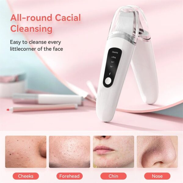 Skin Scrubber Face Spatula Facial Skin Exfoliator Scraper And Blackhead Remover Pore Cleaner With Face Lifting Deep Cleansing Face Lifting Machine For Blackhead Extractor - Image 8