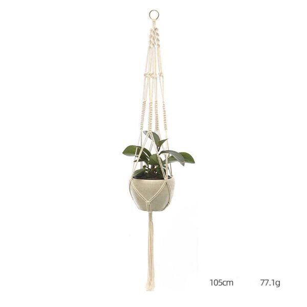 Custom Hand-knitted Hanging Flowerpot Net Bag - Image 5