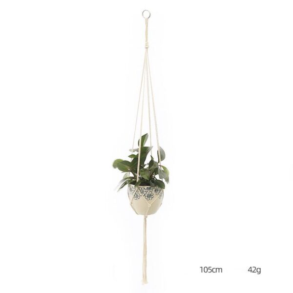 Custom Hand-knitted Hanging Flowerpot Net Bag - Image 2