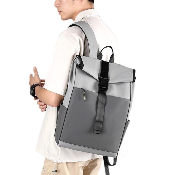 Casual Fashion Backpack For Men Women New Laptop Backpack Oxford Cloth Waterproof Short Distance Travel Backpack Men Black - Image 5