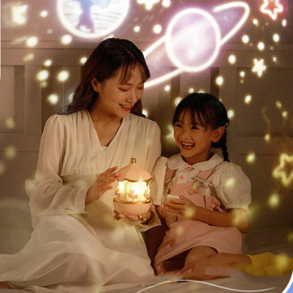 Night Light Projector Kids Nursery Children Room Space Rotation USB Rechargeable Led Night Lamp 12 Films Birthday Christmas Gift - Image 8